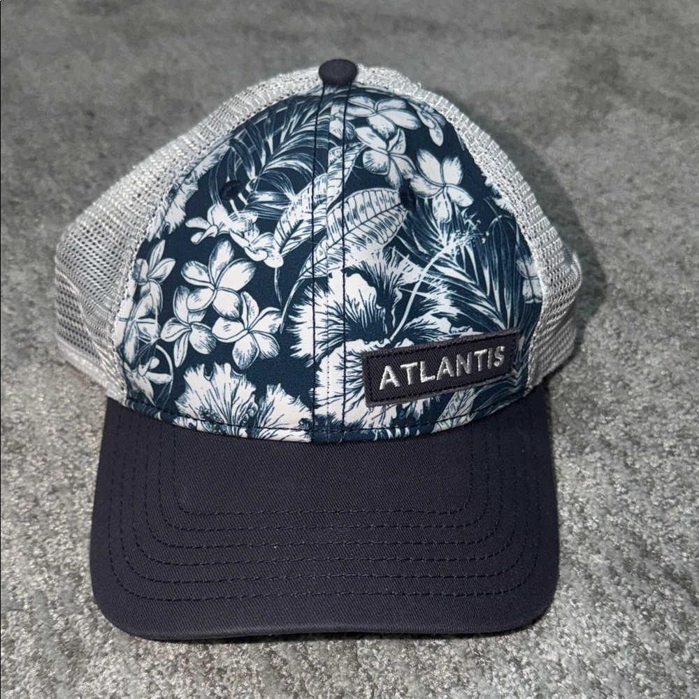 Navy Floral Women's Hat